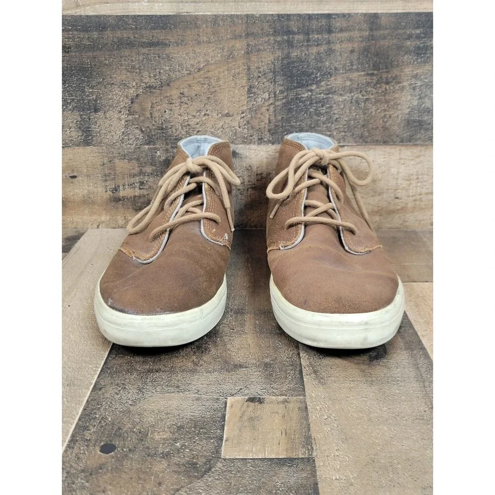 IPATH Langston Brown Leather High Top Suede Chukka Sneakers Skate Shoes‎ Mens 12